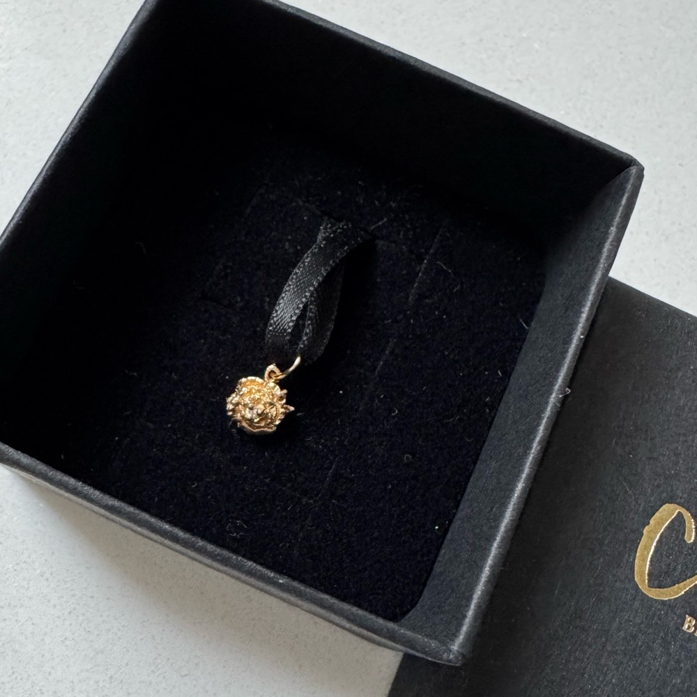 Laurie Fleming Dewy Diamond Rose Charm - Picture 2 of 4